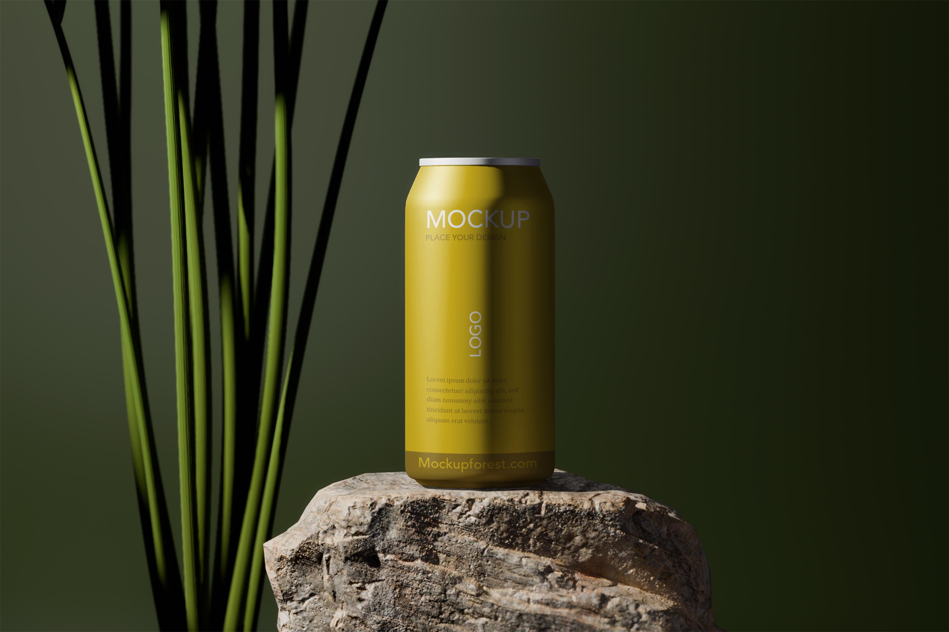 Metal Can Mockup with Smart Objects