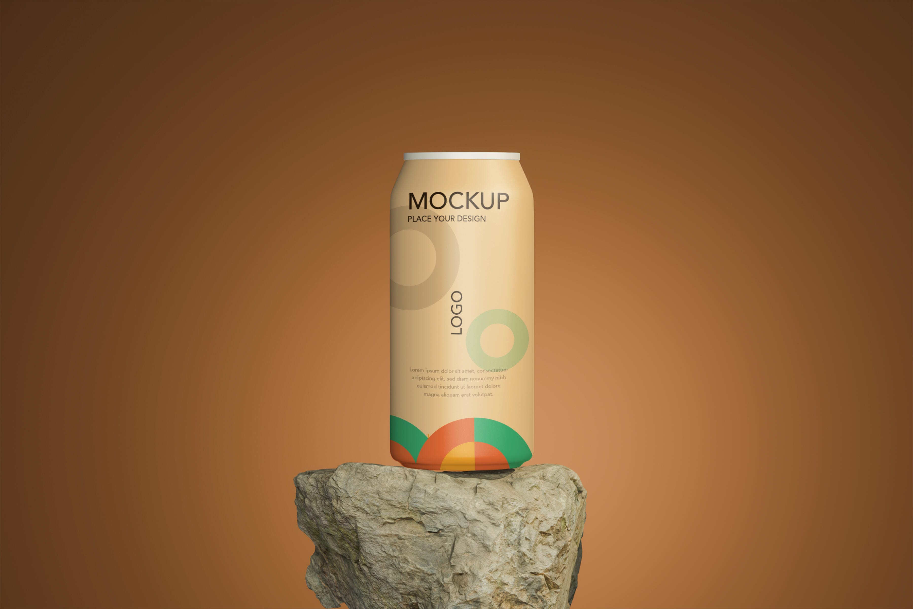 Minimalist Can Mockup Template
