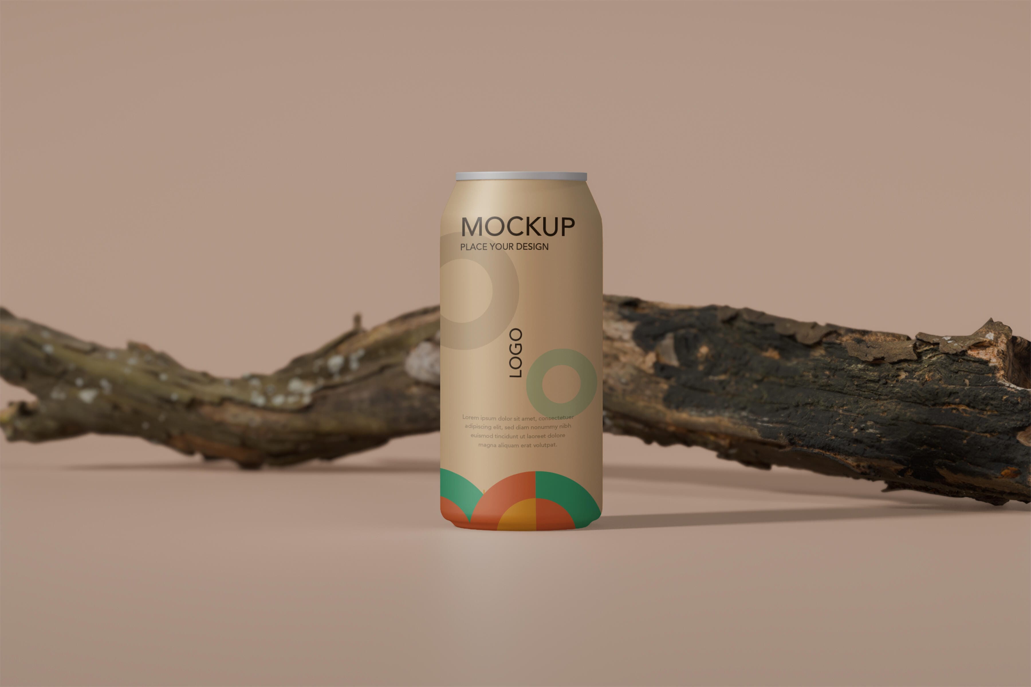 Industrial Can Mockup with Realistic Textures